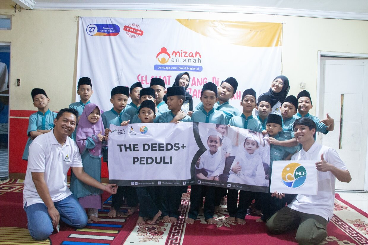 Sedekah Sembako Bersama Anak-Anak Yayasan Mizan Amanah